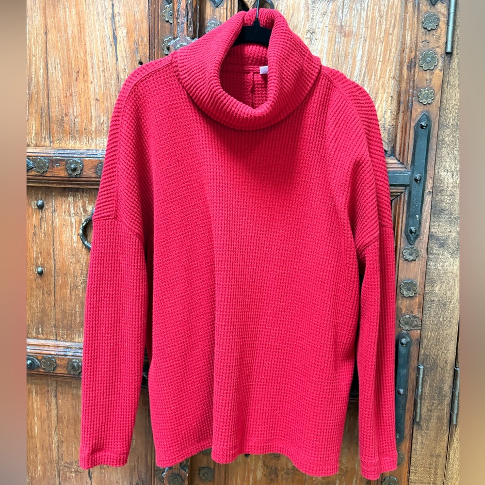 Old Navy Vibrant Red Cowl Neck Sweater EUC M